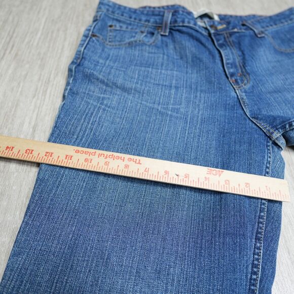 Y2K Levis Signature Mid Rise Bootcut Misses Size 16 M Stretch Denim Blue 36x31 - Picture 8 of 10